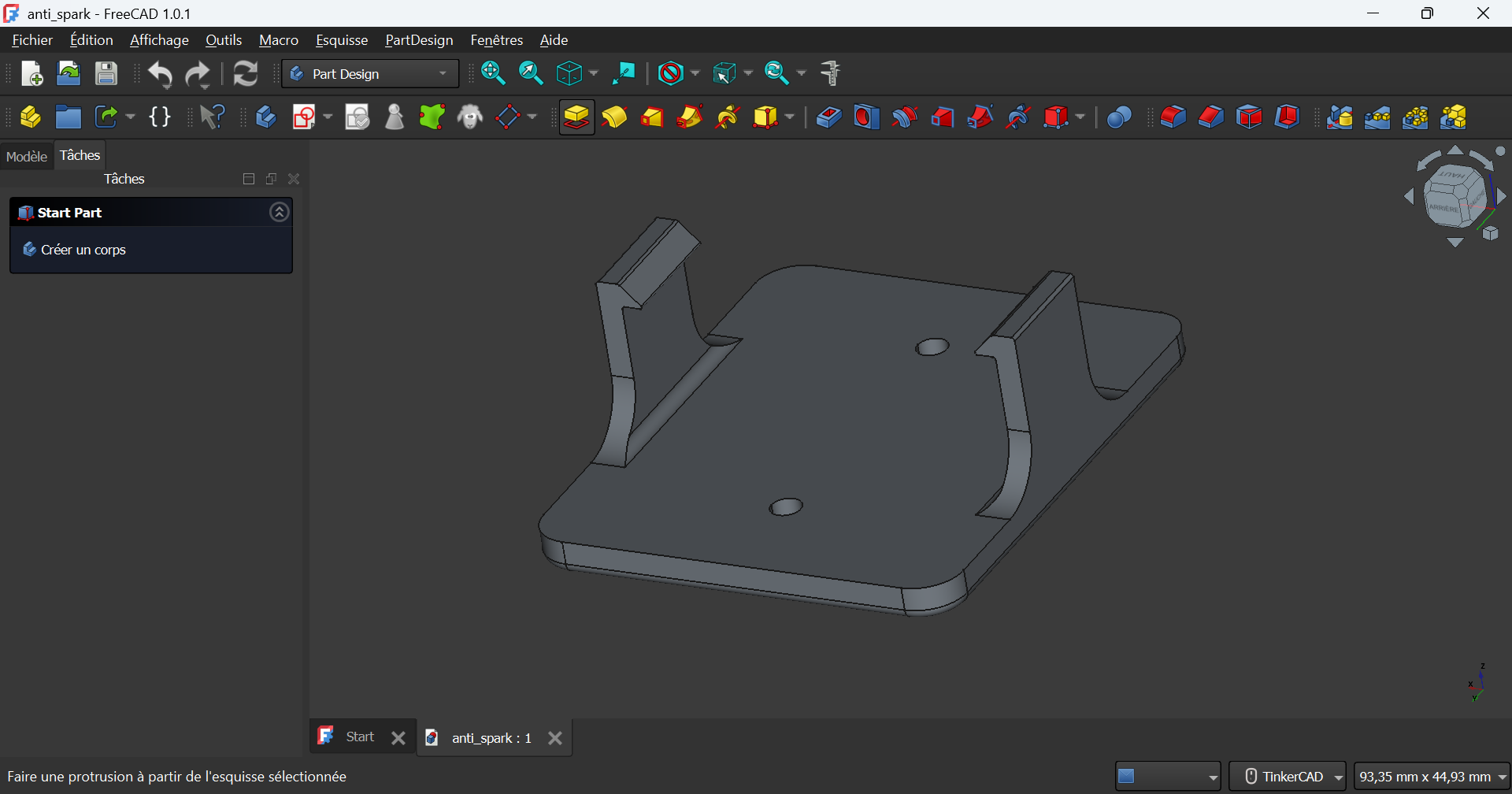 3D model view