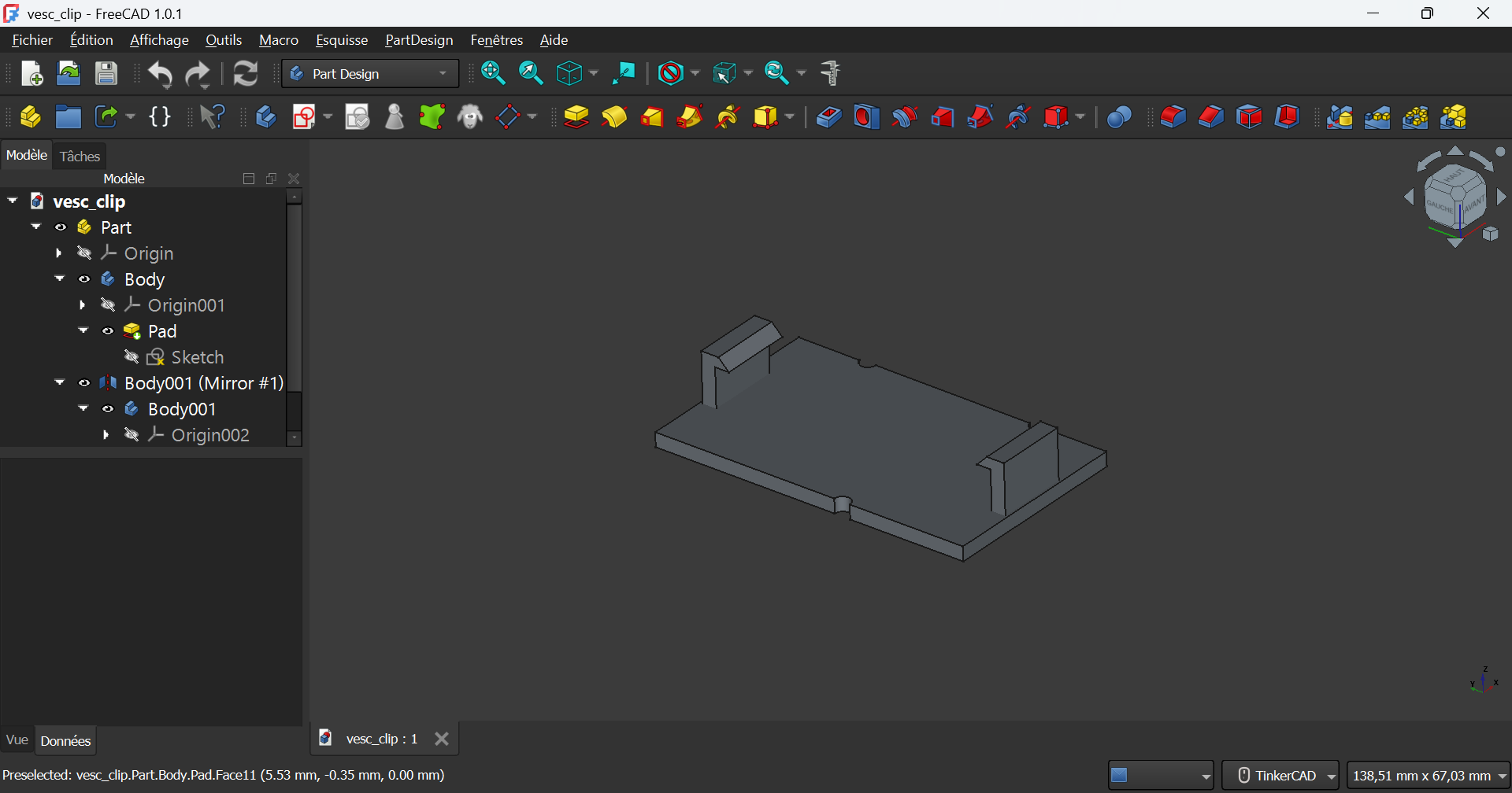 3D model view