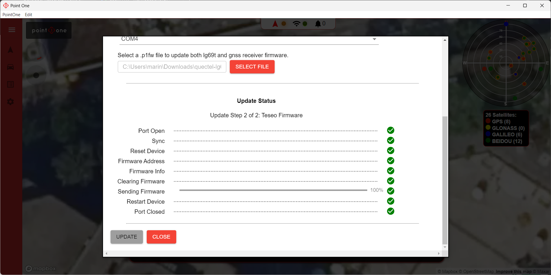 Firmware Update Success